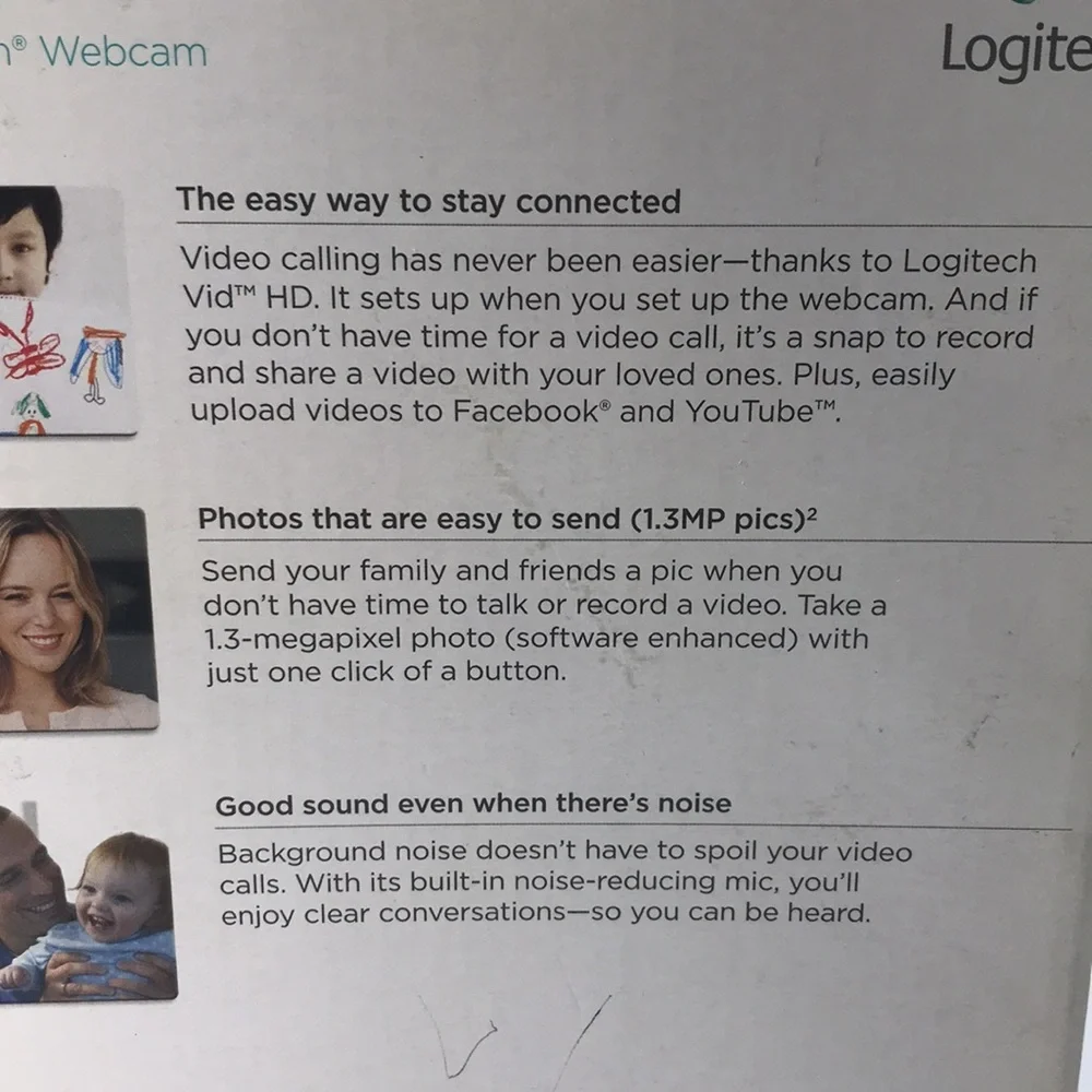 Logitech Webcam C200 new in box Built in mic